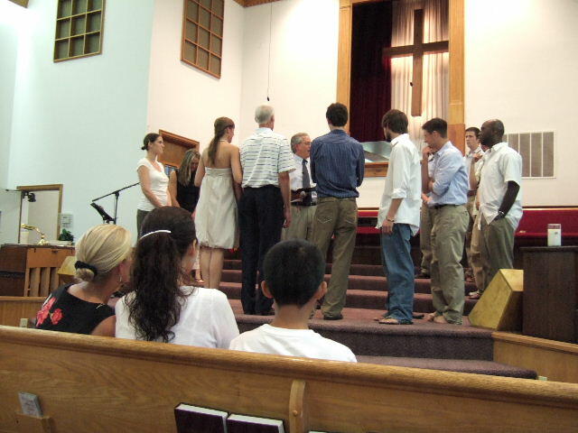 Dad of the groom is an officiating minister.