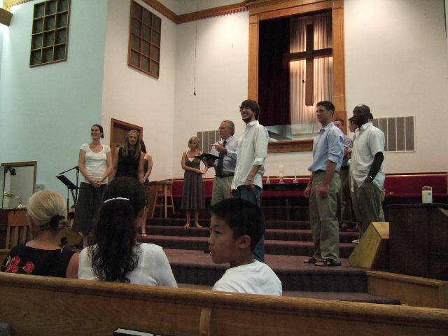 Josha and Mandy are really good entertainers. They make laugh from the rehearsal for the wedding.